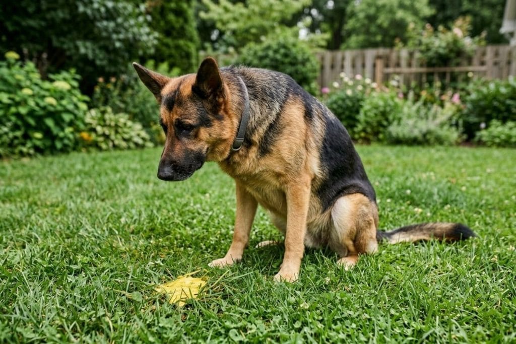 Mon chien mange de l’herbe et vomit jaune : Le guide essentiel