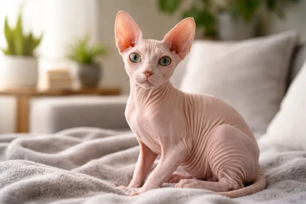 chat sans poil